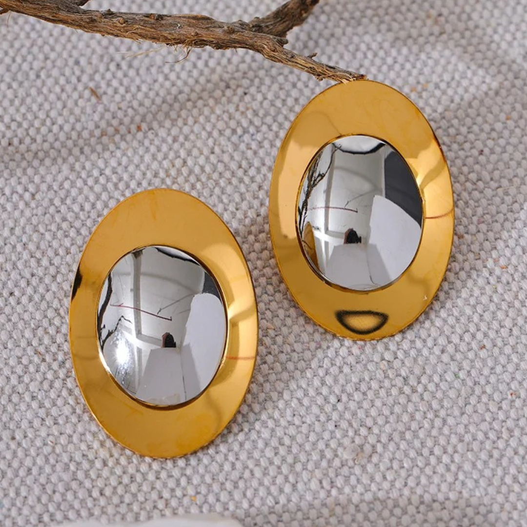 Luxe Smooth Dome Stud Earrings