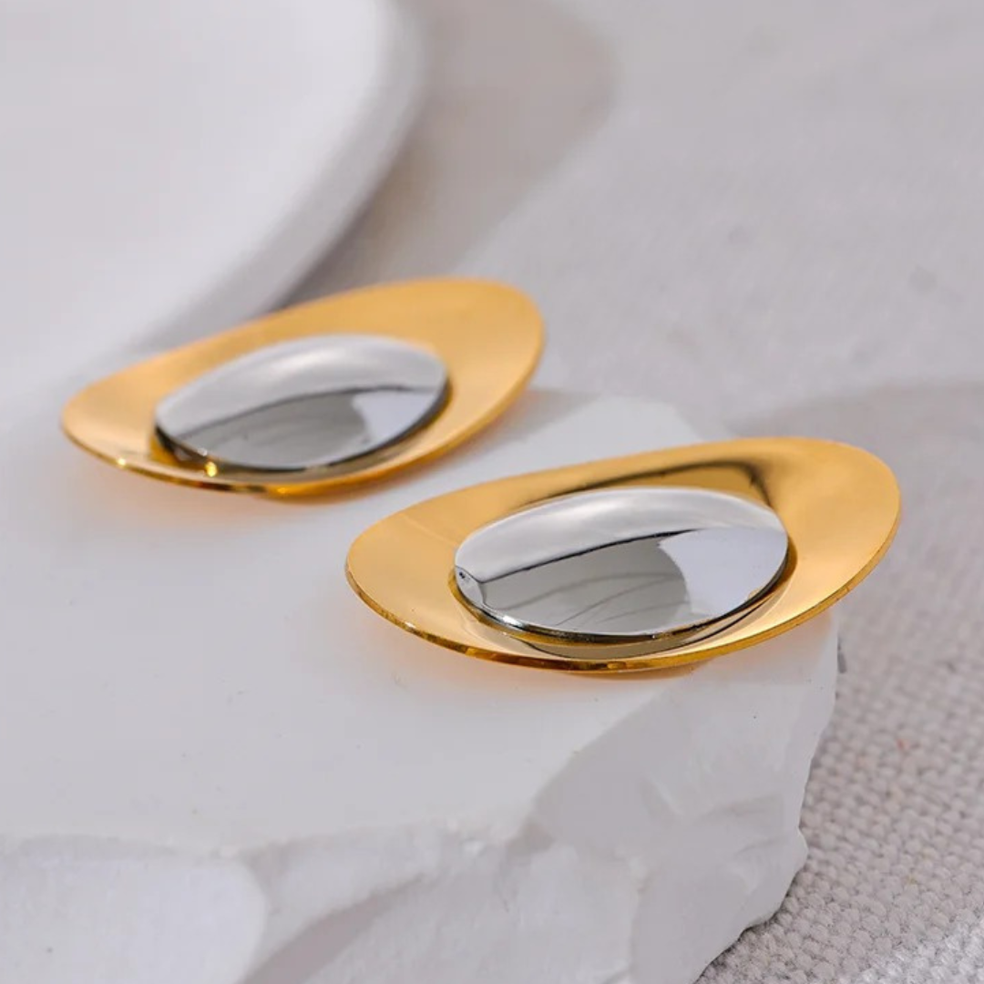Luxe Smooth Dome Stud Earrings